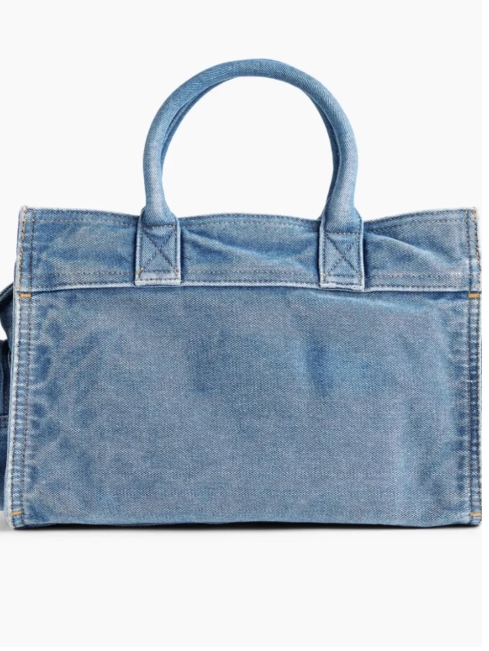GAP Five Pocket Medium Size Denim Satchel Bag-NWT-Medium Wash - Picture 6 of 11